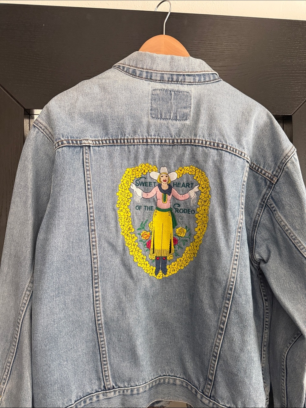 Original Levi’s Denim Jacket - Sweetheart Rodeo Design